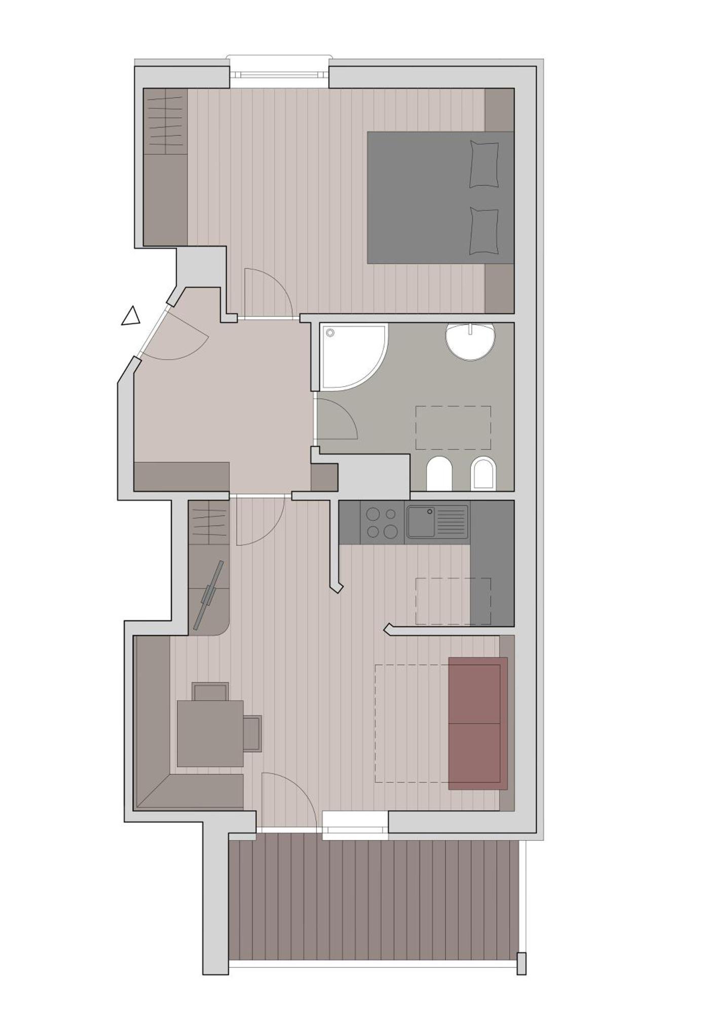 Residence Tombla Ortisei Rum bild