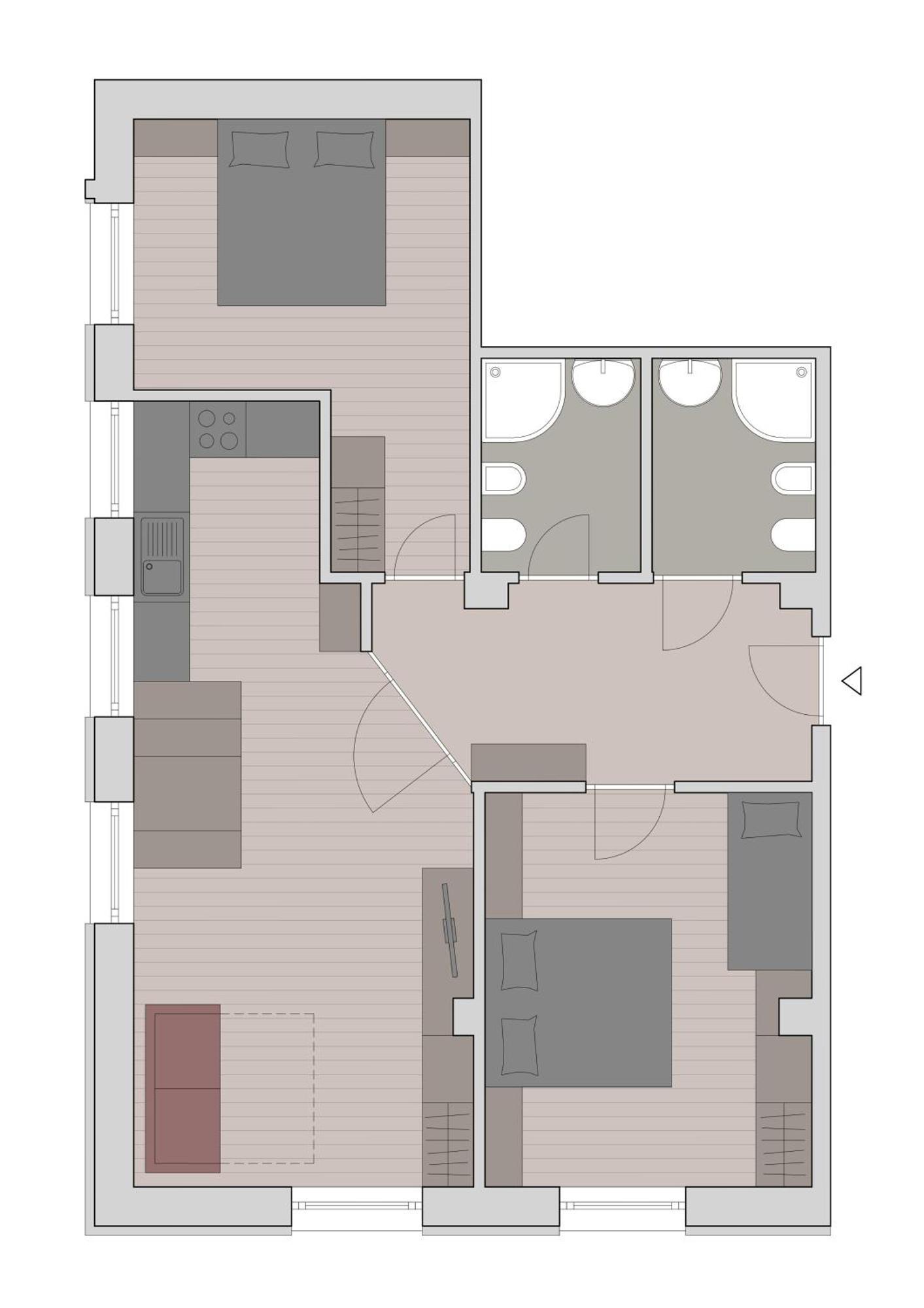 Residence Tombla Ortisei Rum bild